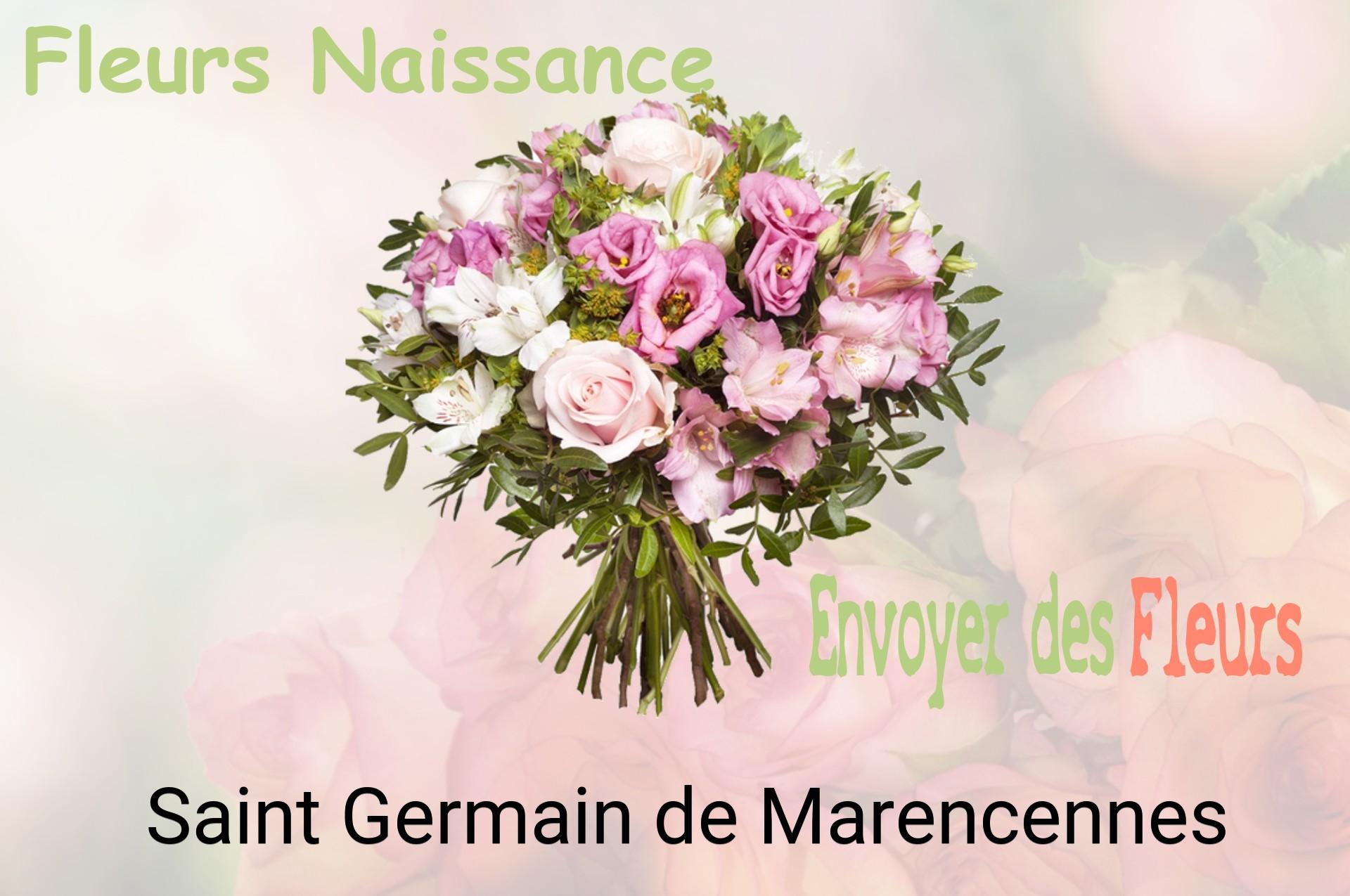 Bouquet de fleurs de naissance livré à Saint-Germain-de-Marencennes